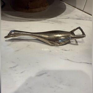 Goose Figurine Bottle Cap Opener, Vintage Figural Bird Bar Tool twist cap